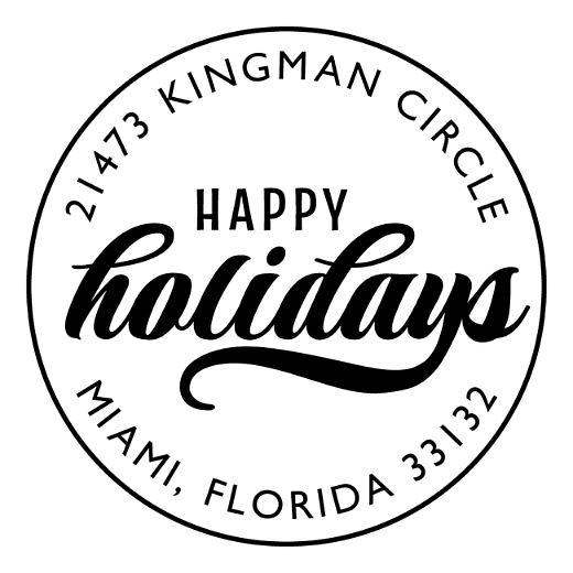 Retro Holidays | Custom Rubber Stamps