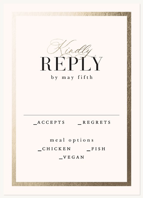 Timeless Frame Wedding RSVP Cards