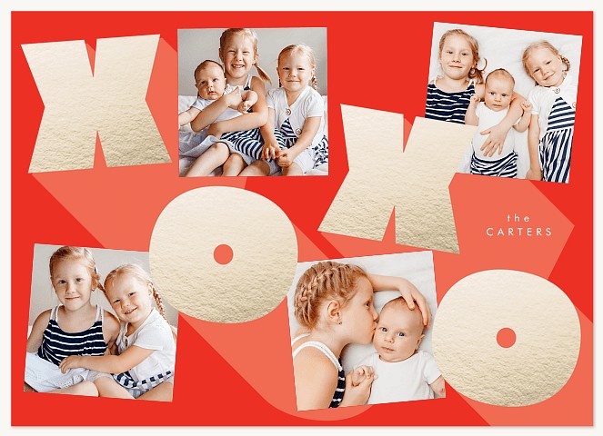 Bold XOXO Valentines Cards