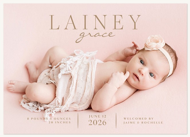 Warmest Welcome Baby Announcements