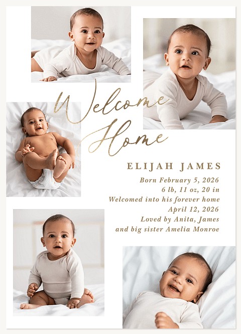 Welcome Grid Baby Announcements