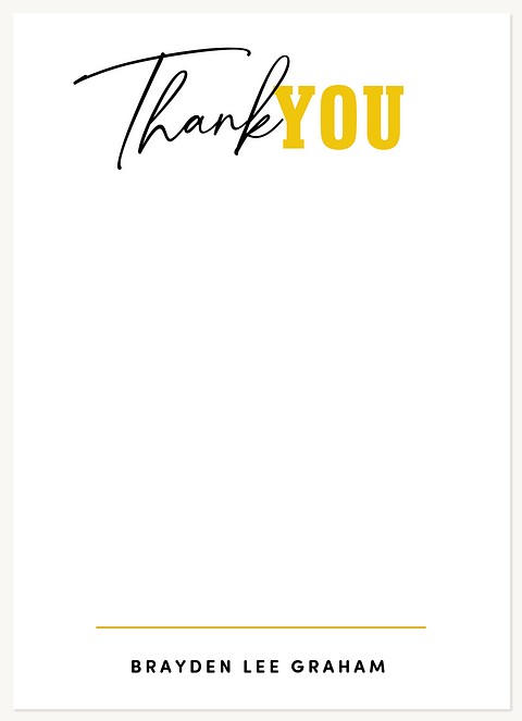 Mixed Typography Thank You Cards 