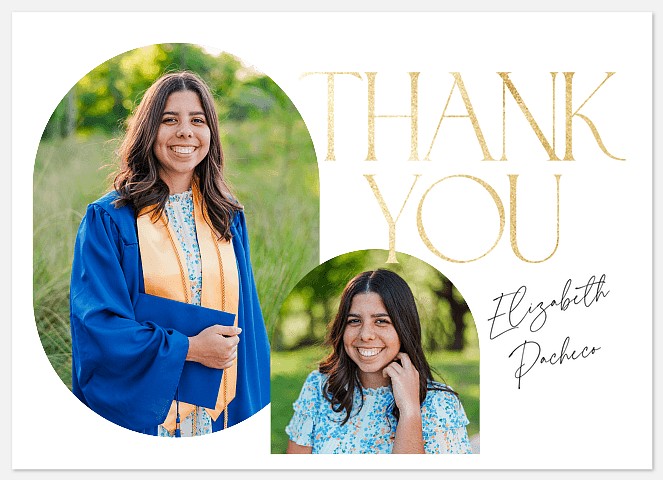 Graceful Thank You Thank You Cards 