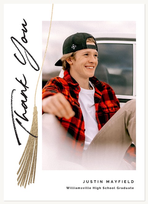 Modern Tassel Thank You Cards 