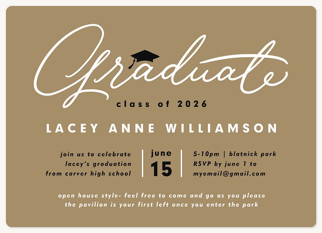 Cap On Top Graduation Cards