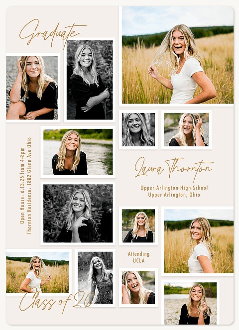 Detailed Album Graduation Cards