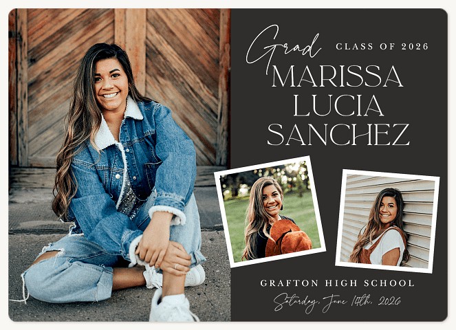 Luxe Collage Graduation Cards