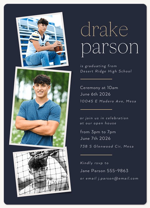 Prestigious Snapshots Graduation Cards