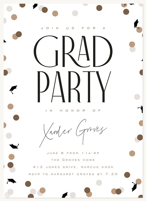 Scattered Confetti Graduation Cards
