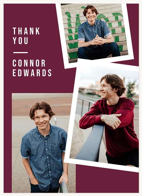 Varsity Snaps Thank You Cards 