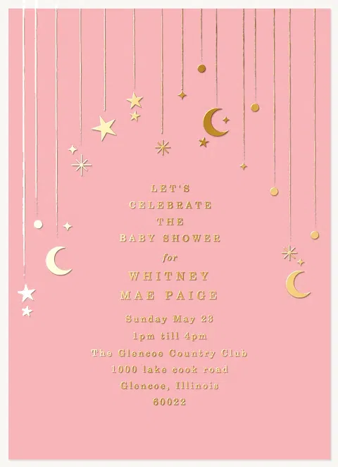 Heaven Sent Baby Shower Invites