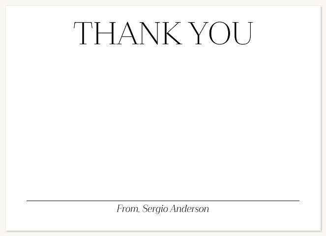 Simple Thank You Thank You Cards 