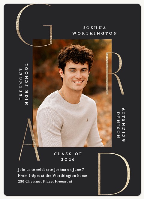 Word Wrap Graduation Cards