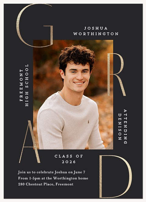 Word Wrap Graduation Cards