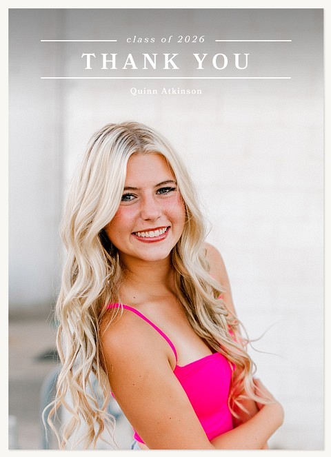 Big News Thank You Cards 