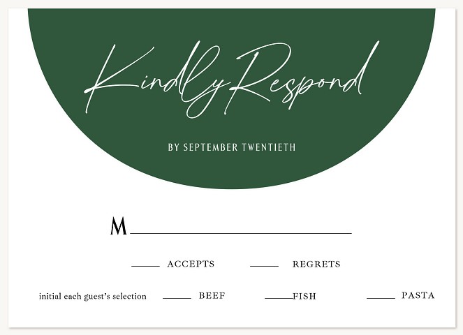 Lovely Arch Wedding RSVP Cards