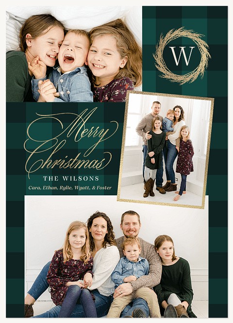 Gilded & Cozy Personalized Holiday Cards