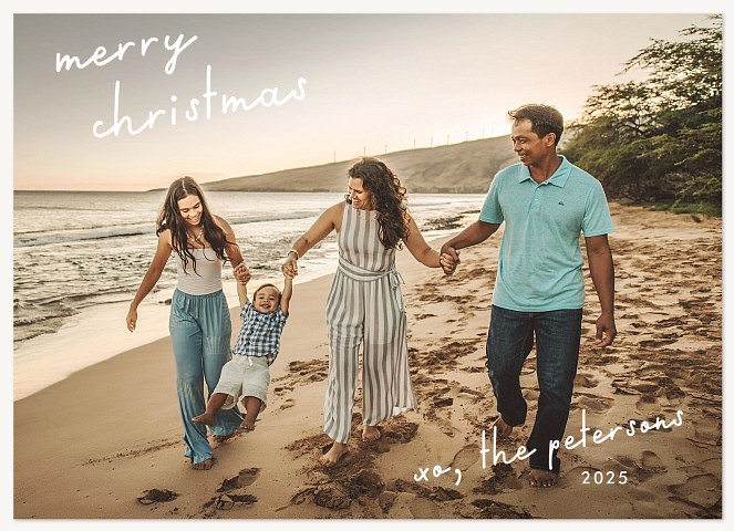 Handwritten Postcard Personalized Holiday Cards