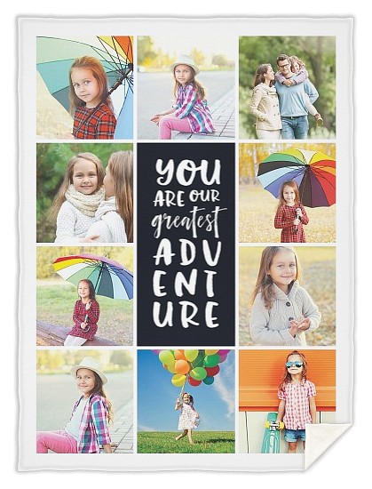 Stacked Adventure Custom Blankets