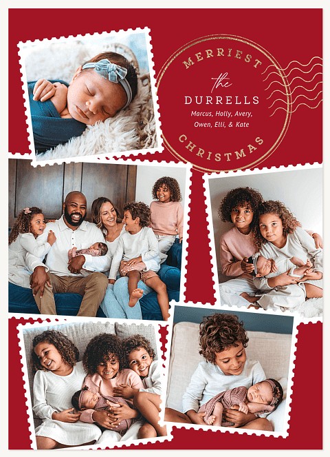 Stamped Memories Personalized Holiday Cards