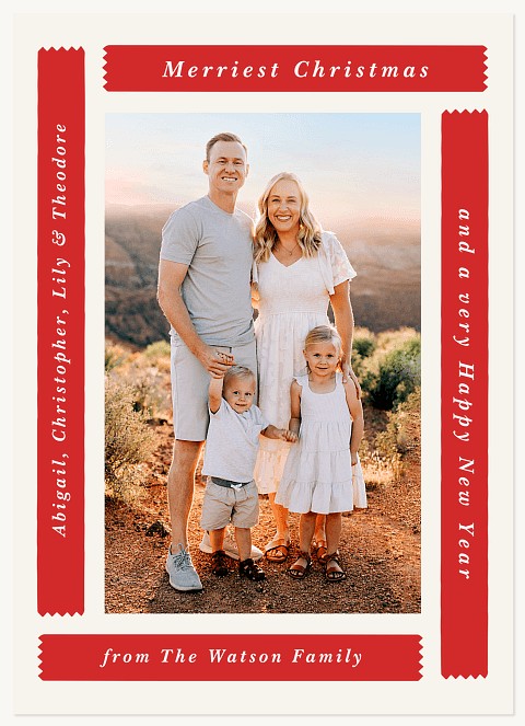 Crafty Frame Personalized Holiday Cards