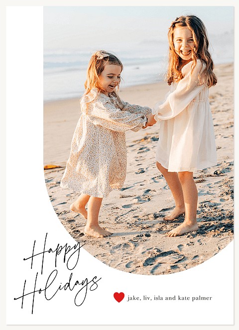 Contemporary Arch Personalized Holiday Cards