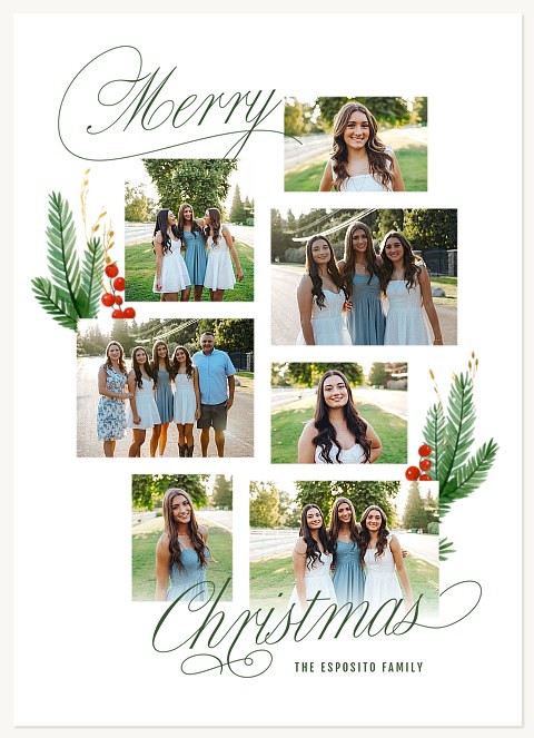 Traditional Trimmings Personalized Holiday Cards