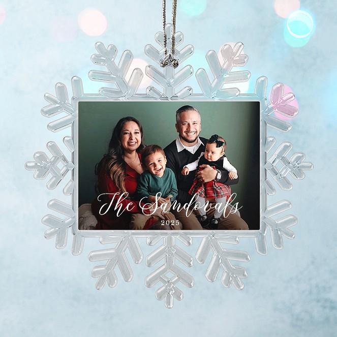 Classic Photo Personalized Ornaments