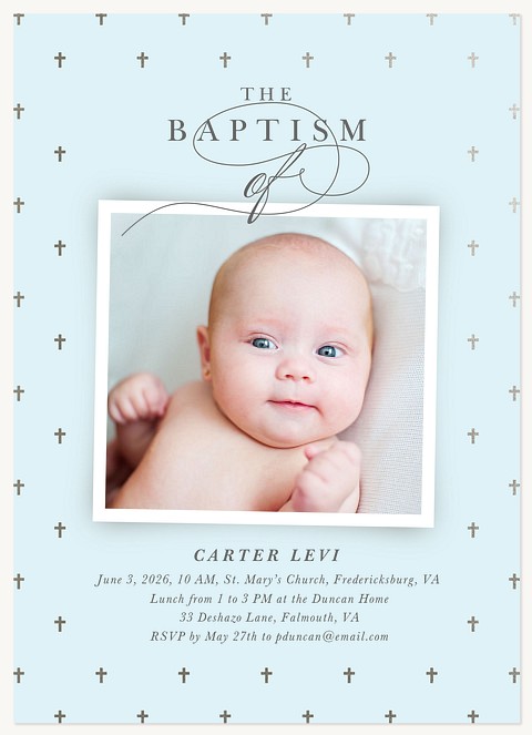 Bright & Blessed Baptisms & Christening Invitations