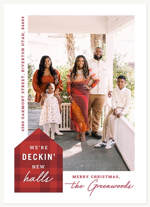 New Halls Personalized Holiday Cards