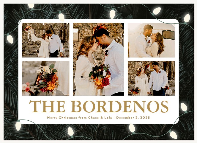 Winter White Personalized Holiday Cards