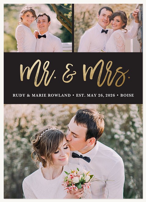 Lovely Union Wedding Announcements