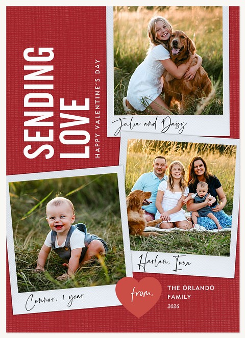 Love Polaroids Valentines Cards