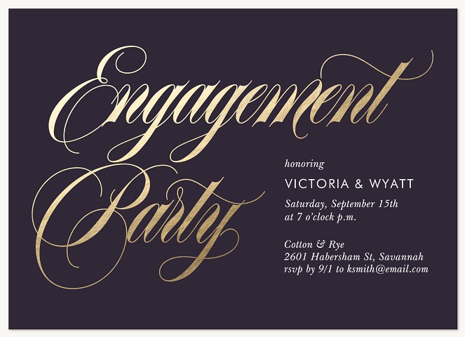 Grand Engagement Engagement Party Invitations