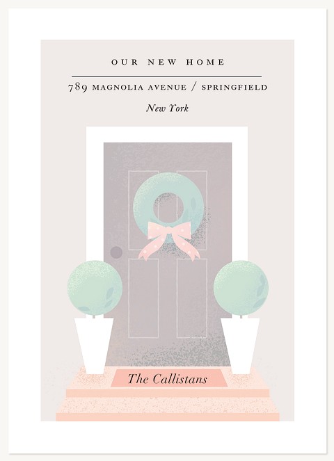 Delicate Home Moving Announcements