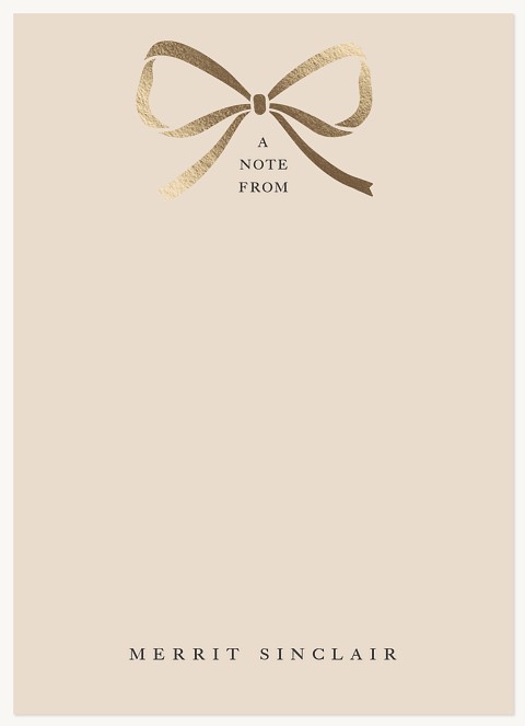 Golden Bow Stationery