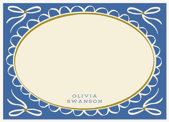 Gilded Oval Stationery