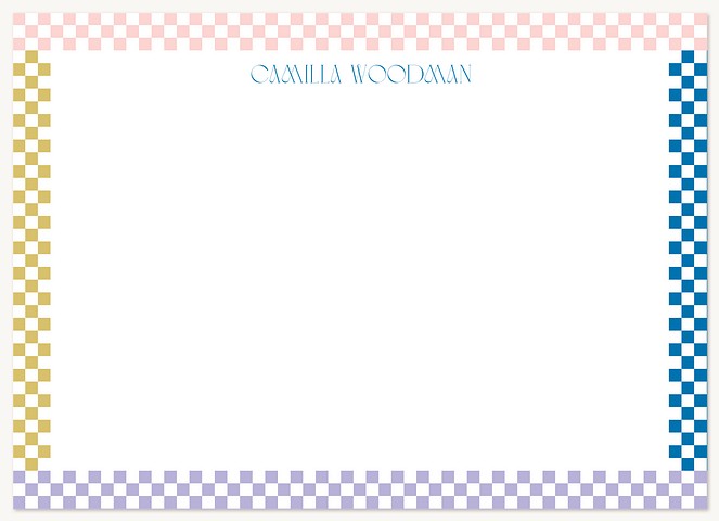 Checkered Multi Stationery