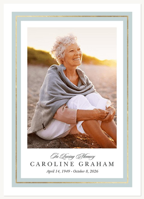 Classic Frames Memorial & Sympathy Cards