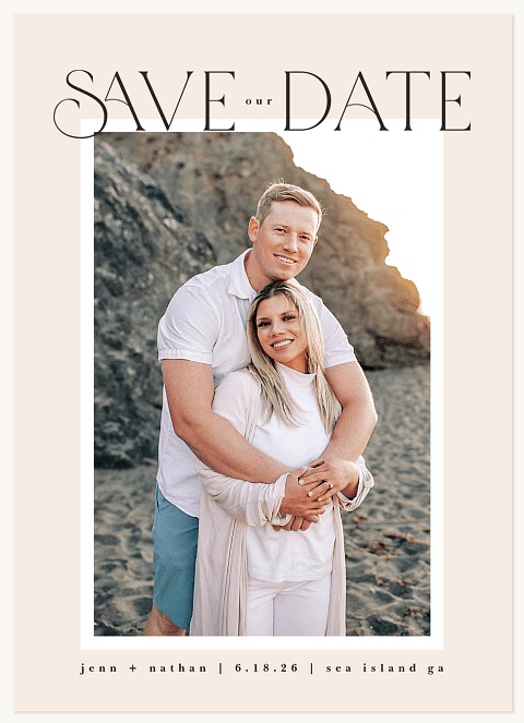 Refined Romance Save the Date Cards