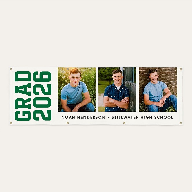 Year Lineup Graduation Photo Banner Custom Banners
