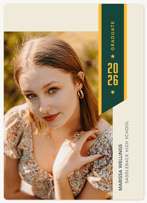 Scholarly Sash Graduation Cards