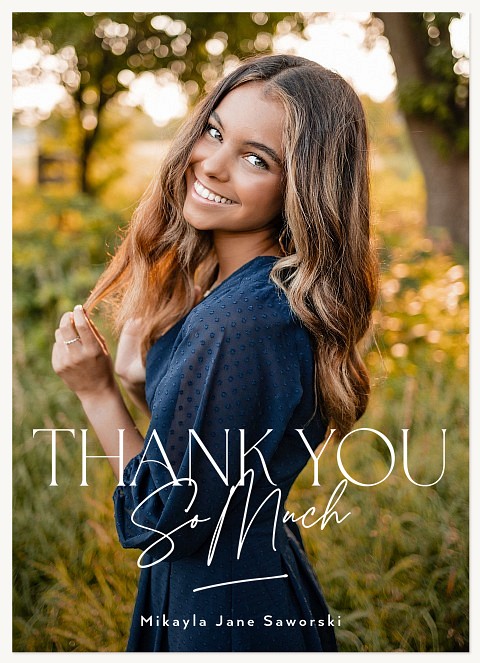 Ecstatic Grad Thank You Thank You Cards 