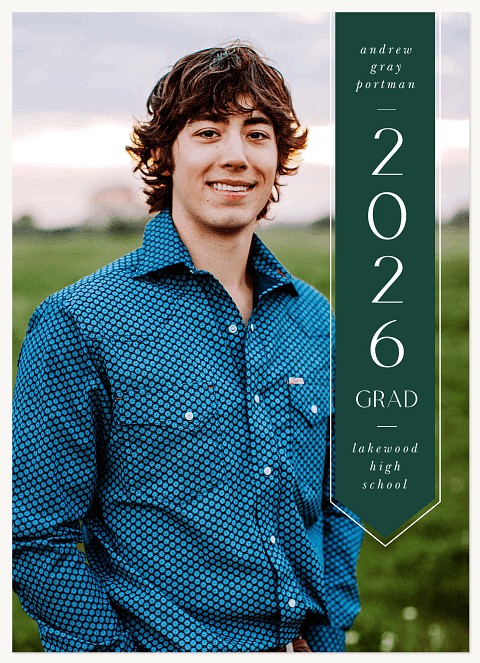 Refined Banner Graduation Cards