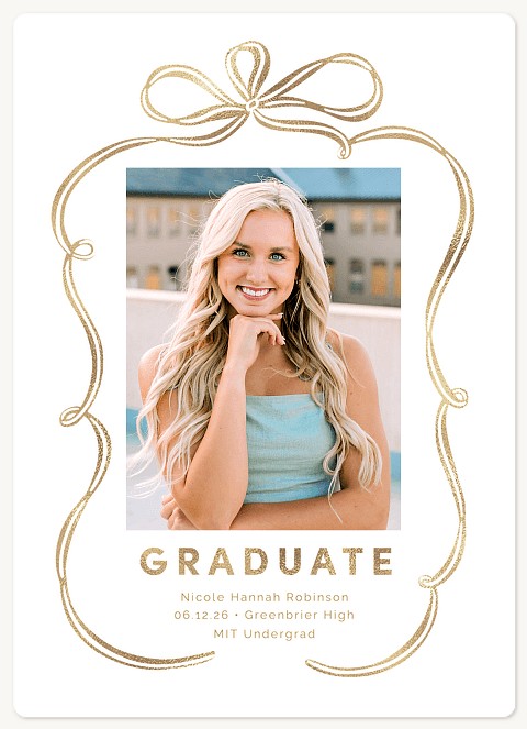 Big Bow Graduation Cards
