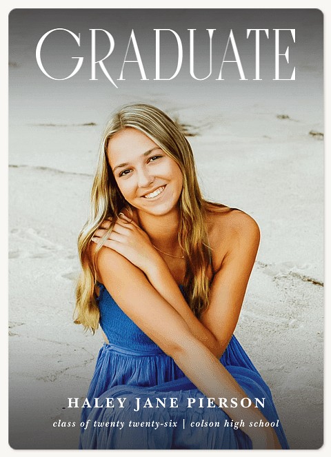 Bold Print Graduation Cards