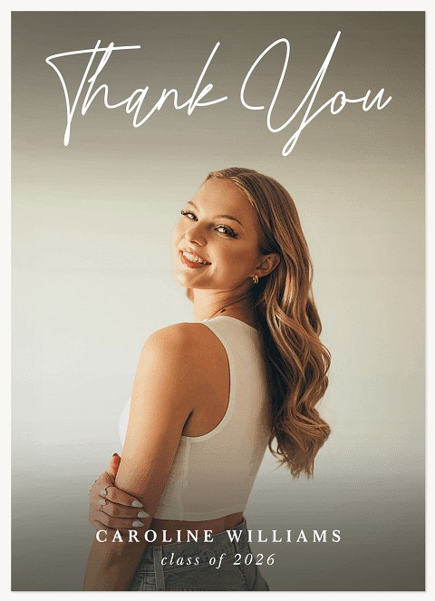 Headline Moment Thanks Thank You Cards 