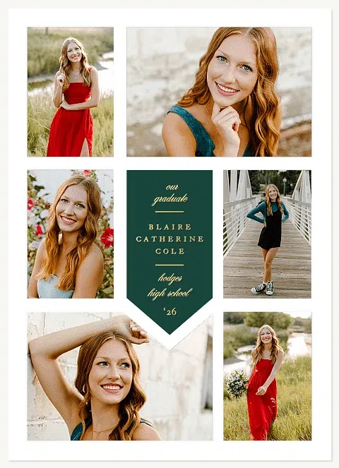 Center Stole Graduation Cards