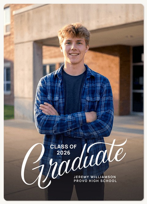 Commencement Script Graduation Cards