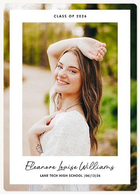 Signature Frame Graduation Cards